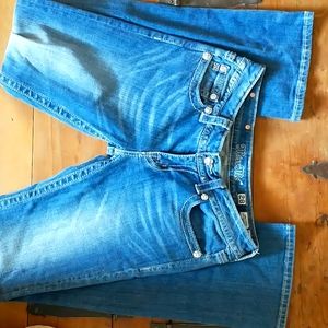 Miss Me Western Cowhide Boot Cut Jeans